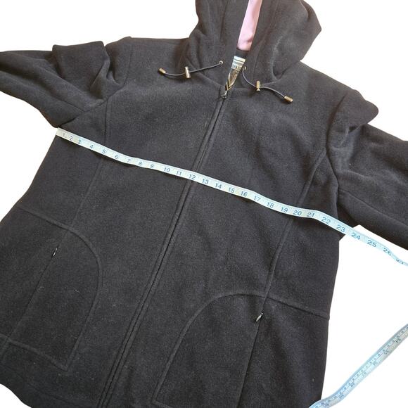 Marvin Richards Wool Blend Womens Zip-up Hooded Jacket Coat - Picture 11 of 11